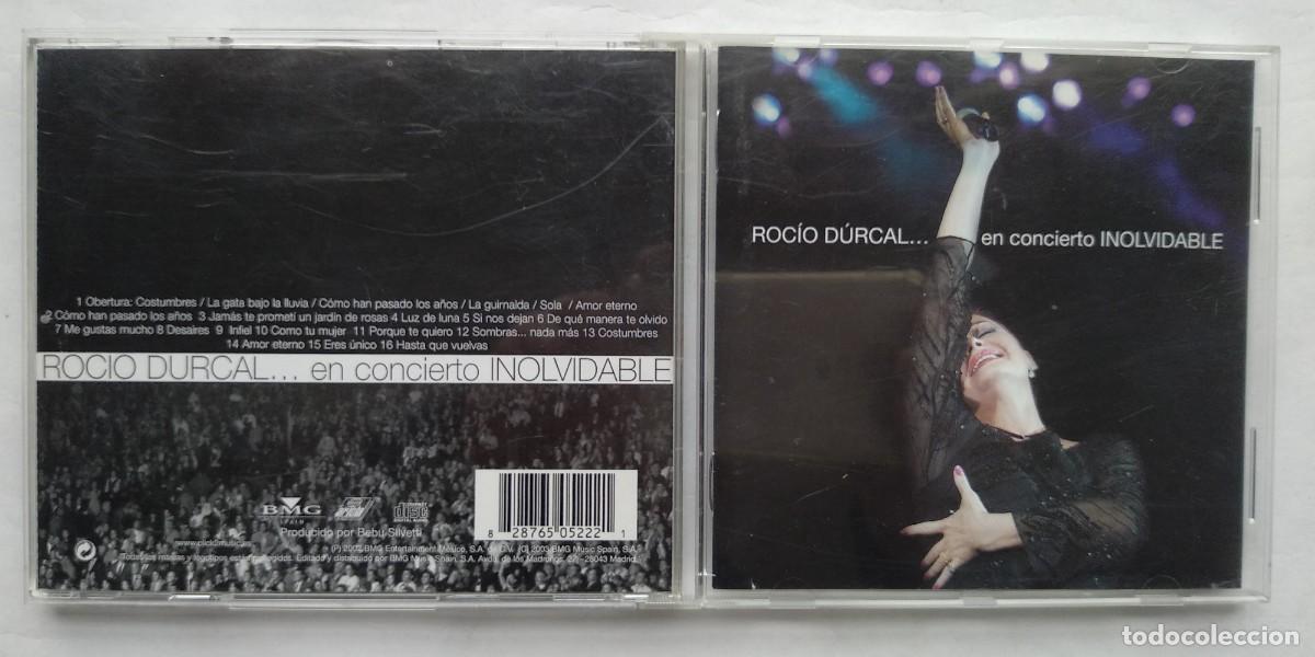 CDs de m&uacute;sica: ROC&Iacute;O DURCAL. EN CONCIERTO INOLVIDABLE. CD. - Foto 1
