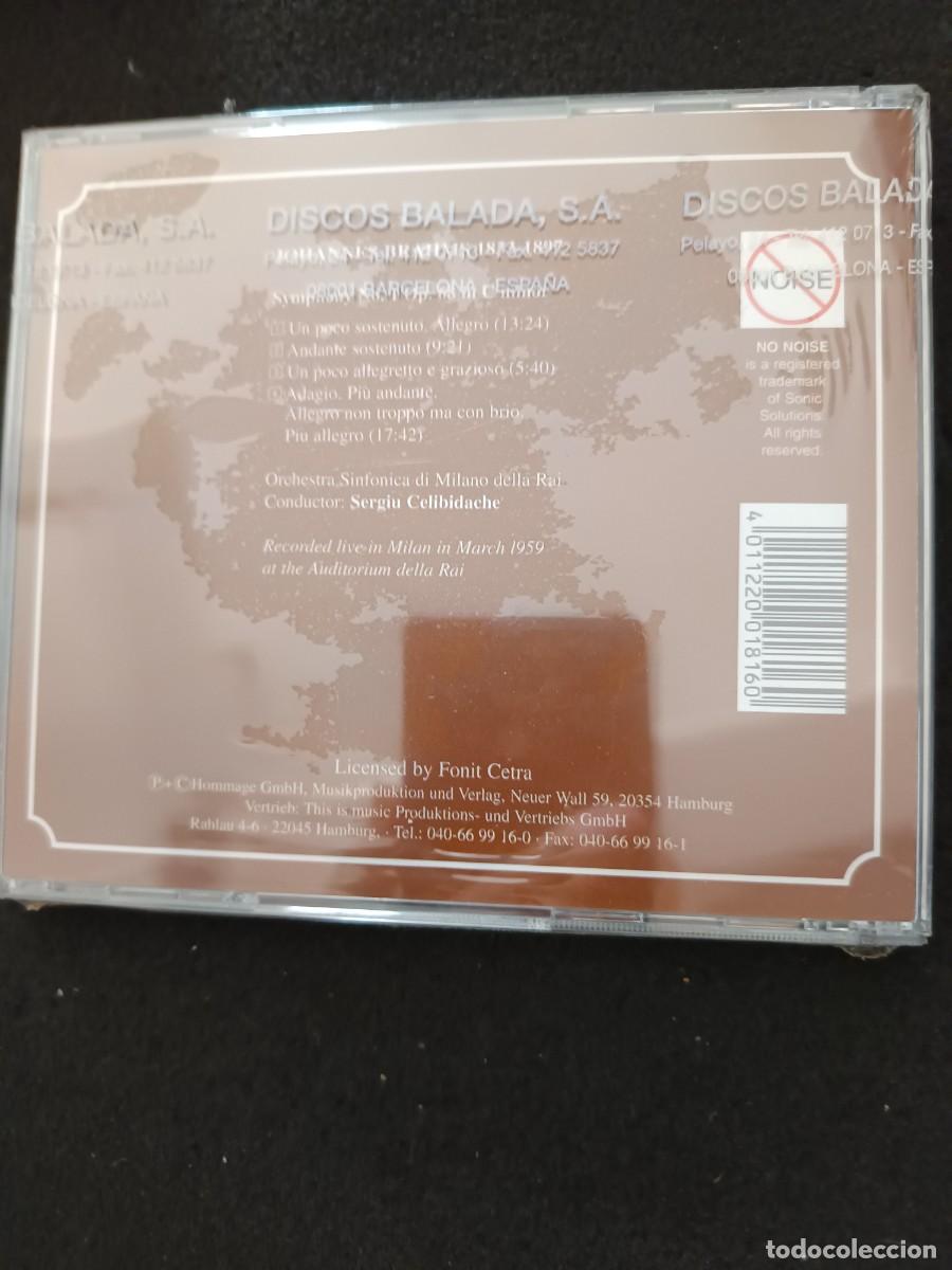 CDs de m&uacute;sica: SERGIU CELIBIDACHE. BRAHMS: SINF. 1 - Foto 2
