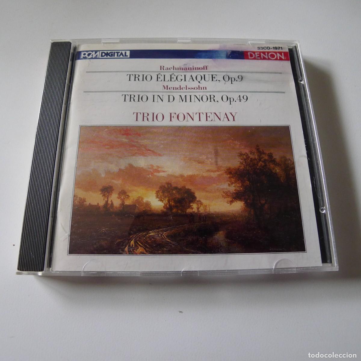 CDs de m&uacute;sica: Rachmaninoff &bull; Mendelssohn, Trio Fontenay &ndash; Trio &Eacute;l&eacute;giaque, Op.9 / Trio In D Minor, Op.49 CD / japan