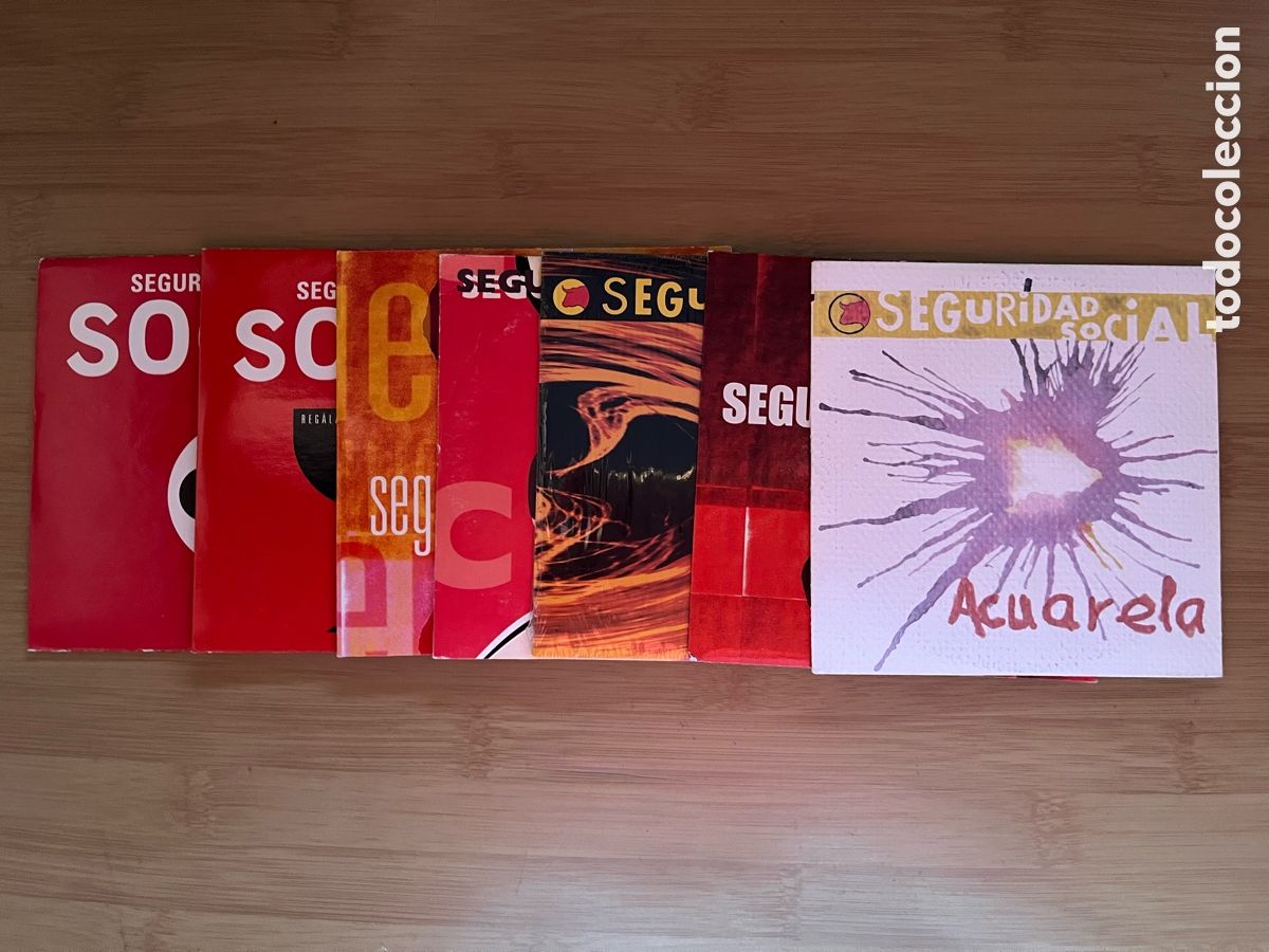 CDs de m&uacute;sica: SEGURIDAD SOCIAL Acuarela. Sentado en la boca de un volcan. Muchachacha. Quiero tener..(7 cd single)