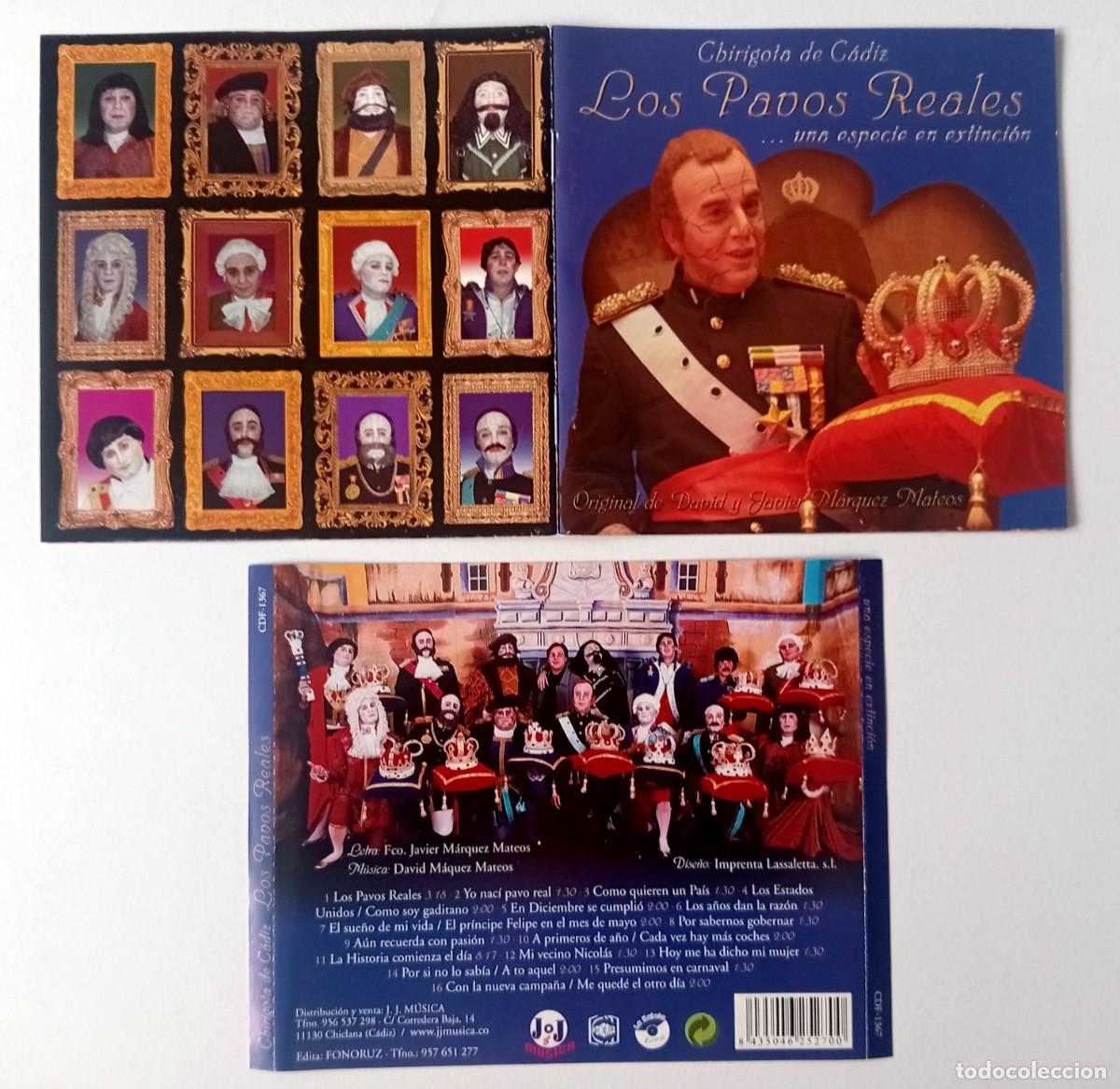 CDs de m&uacute;sica: PORTADA CD CHIRIGOTA LOS PAVOS REALES CARNAVAL DE CADIZ 2004