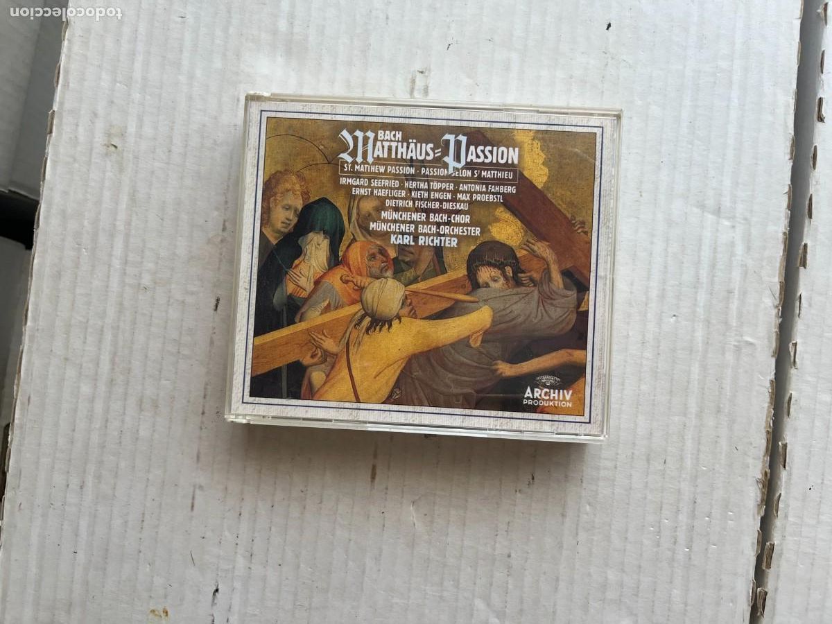 CDs de m&uacute;sica: JS BACH MATTHAUS PASSION KARL RITCHTER - CAJA GRANDE MUSICA KREATEN