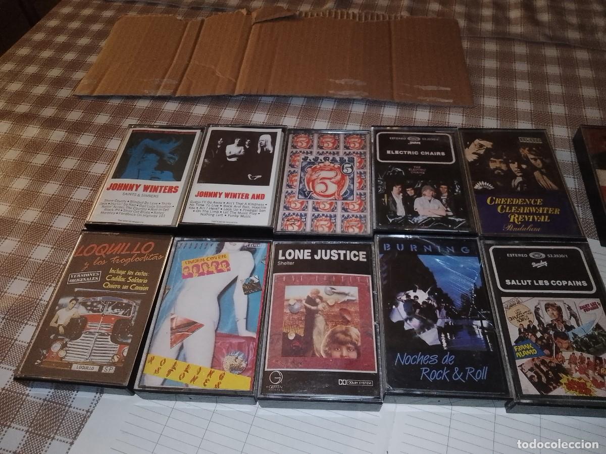 CDs de m&uacute;sica: Lote de 10 y dos regalo ,,cassettes the Rolling Stones,Johnny winters noches de rock, Loquillo y,,