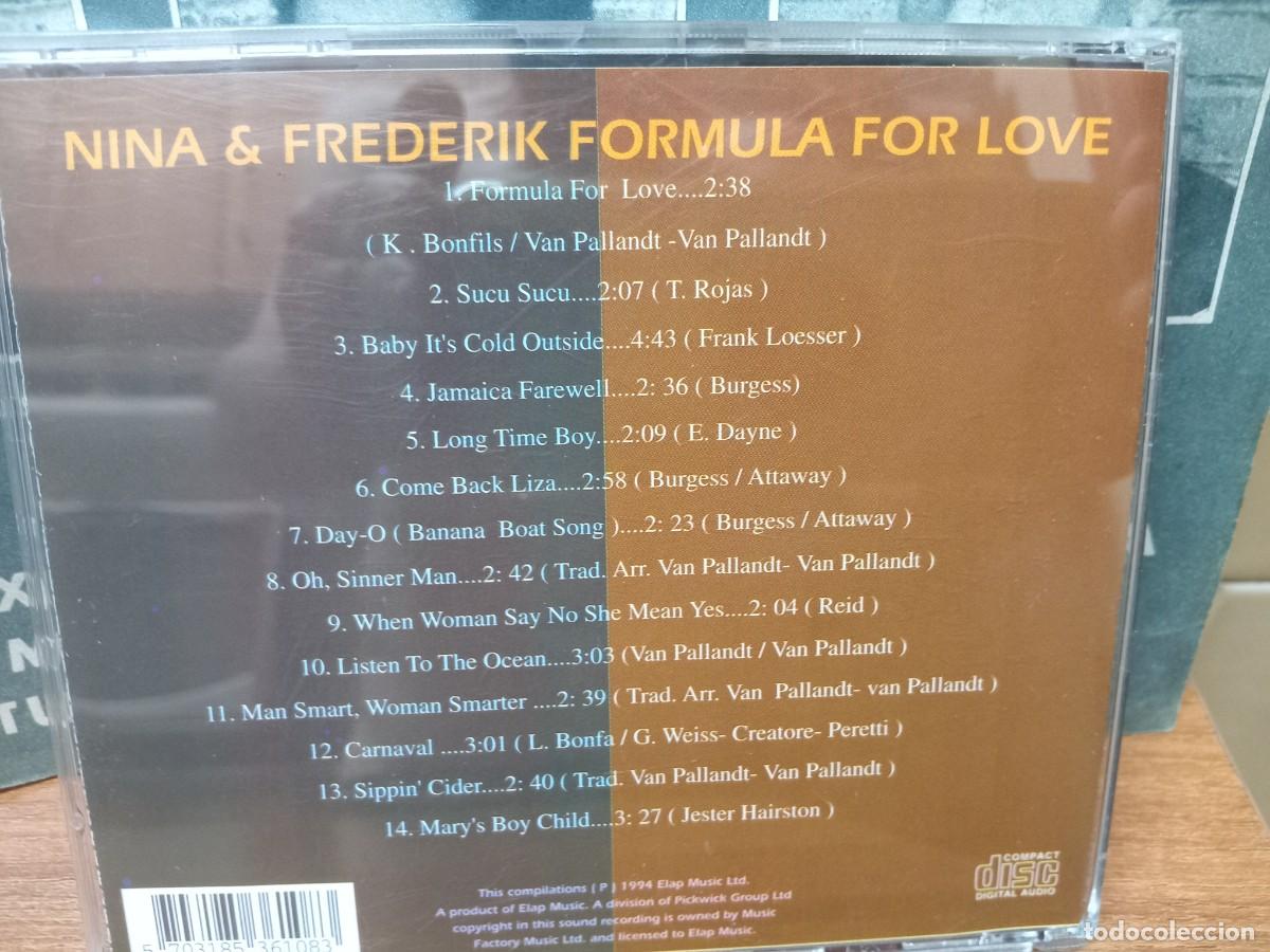 CDs de m&uacute;sica: NINA & FREDERICK - FORMULA FOR LOVE - CD - Foto 2
