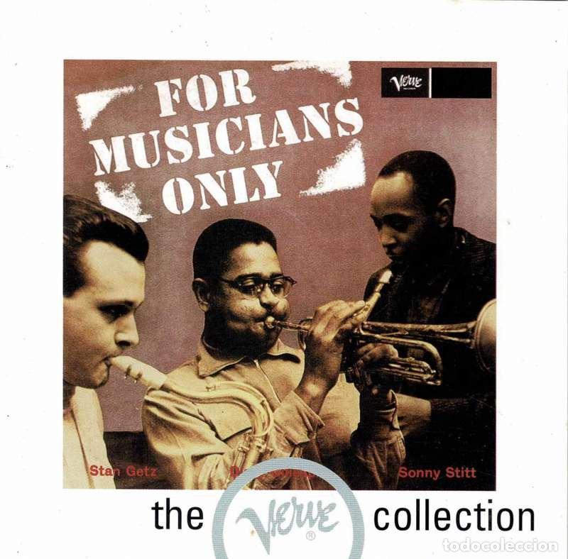 CDs de m&uacute;sica: Dizzy Gillespie, Stan Getz, Sonny Stitt - For the Musicians Only. CD