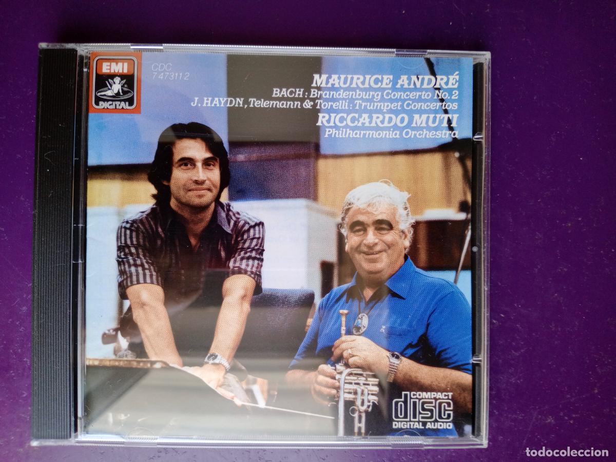 CDs de m&uacute;sica: Bach - Brandenburg Concerto 2 / Telemann, Torelli, J. Haydn - Trumpet Concertos - M Andr&eacute; CD EMI 198