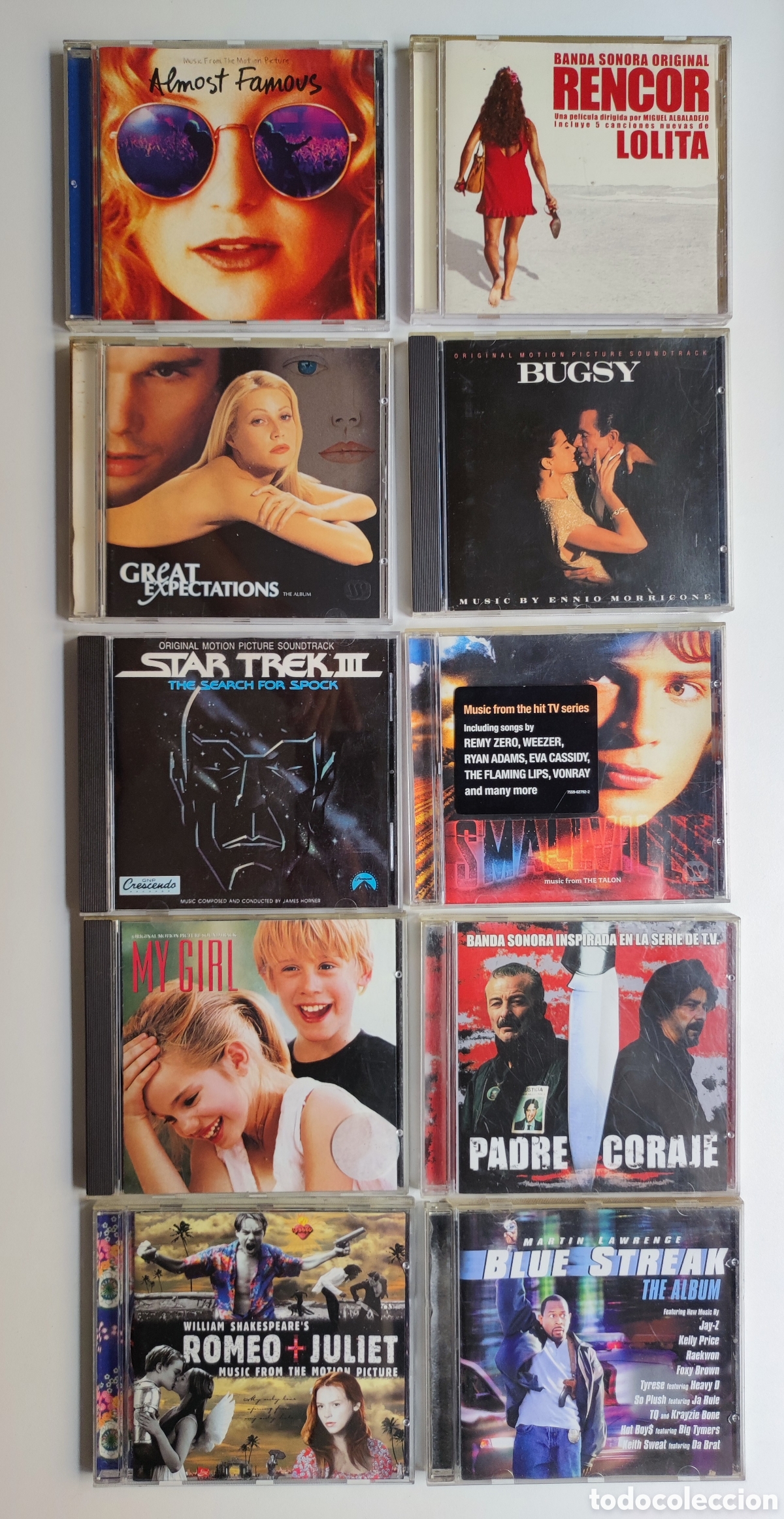 CDs de m&uacute;sica: 10 CDs BSO - STAR TREK III, RENCOR, SMALLVILLE, BUGSY, PADRE CORAJE, ETC