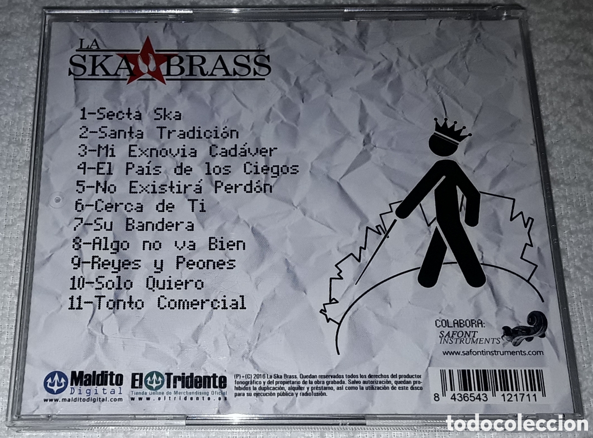 CDs de m&uacute;sica: CD - LA SKA BRASS - EL PAIS DE LOS CIEGOS - Foto 2