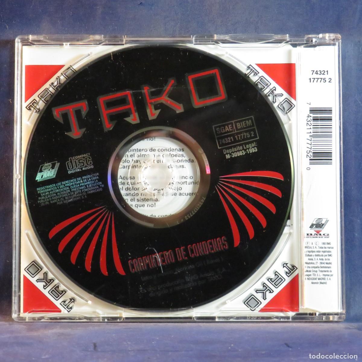 CDs de m&uacute;sica: TAKO &ndash; CARPINTERO DE CONDENAS - CD SINGLE - Foto 2