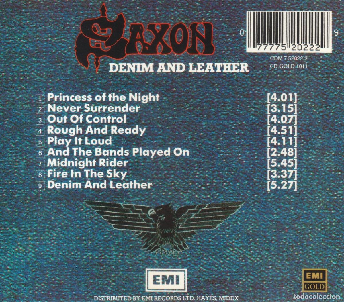 CDs de m&uacute;sica: SAXON. DENIM AND LEATHER. CD. - Foto 2