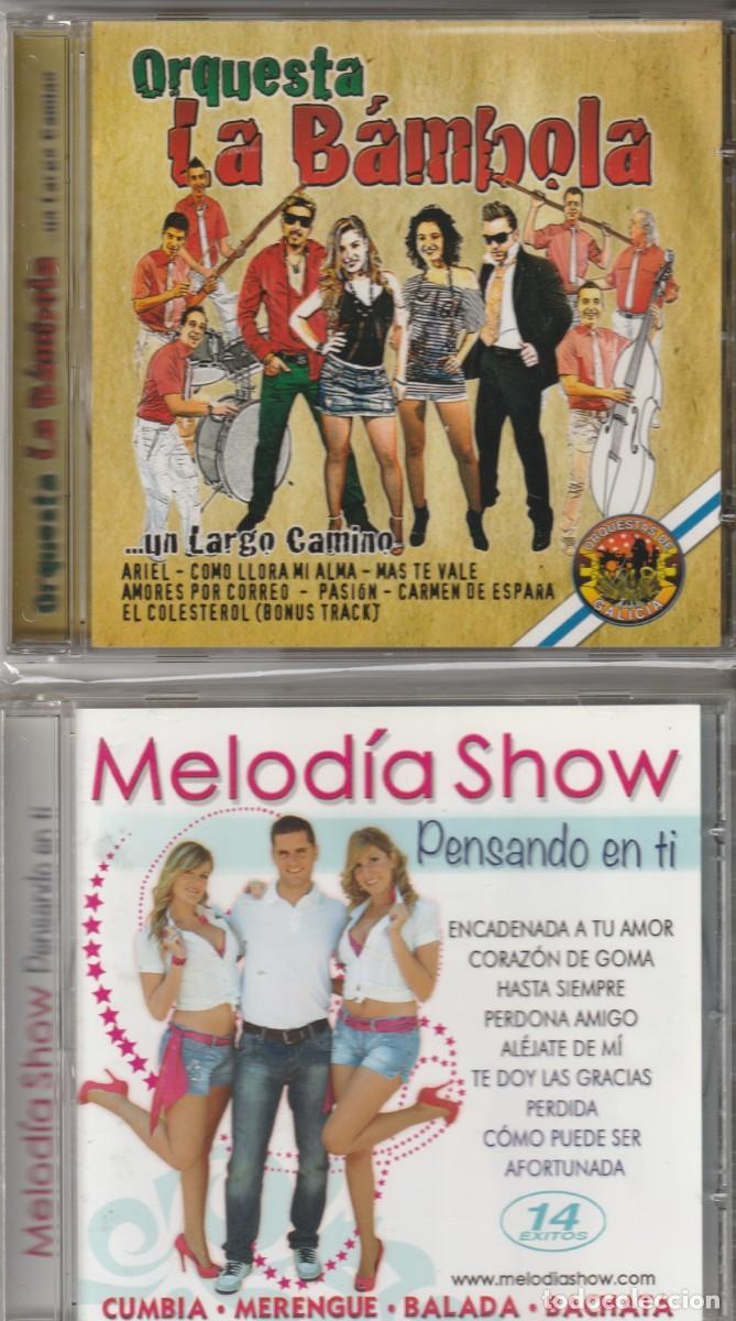 CDs de m&uacute;sica: LOTE DE 2 CDS-ORQUESTA LA BAMBOLA - UN LARGO CAMINO + MELODIA SHOW-CD-LATINOS