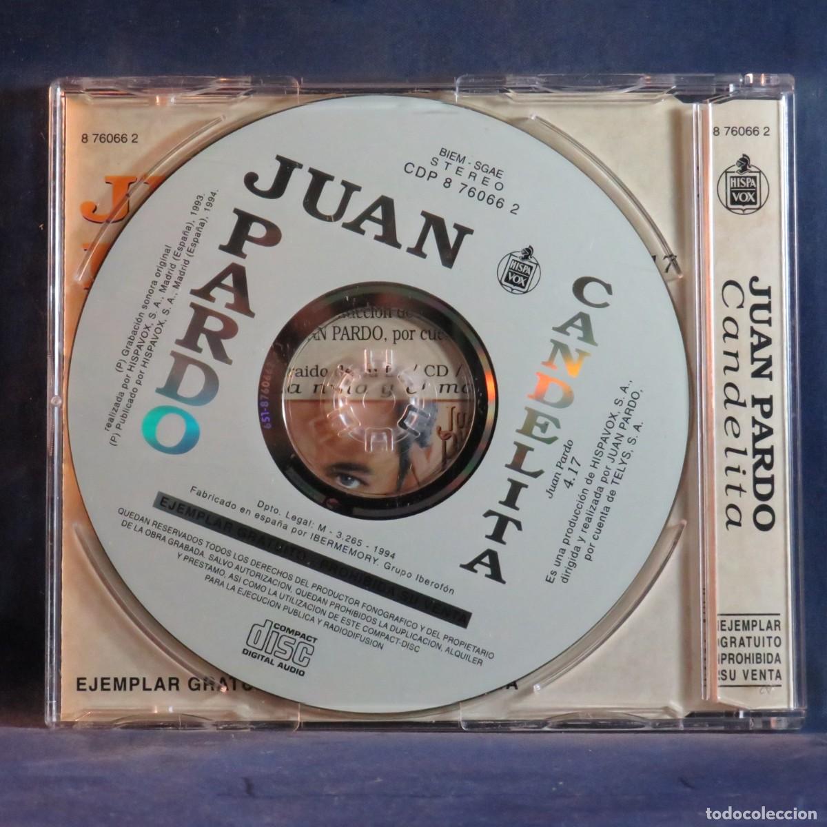 CDs de m&uacute;sica: JUAN PARDO - CANDELITA - CD SINGLE - Foto 4