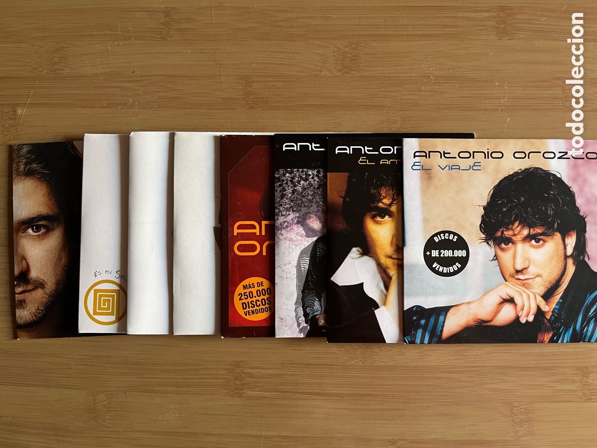 CDs de m&uacute;sica: ANTONIO OROZCO. El amar no es querer. El viaje. Te esperare. Lo que tu quieras soy.... (9 cd single)