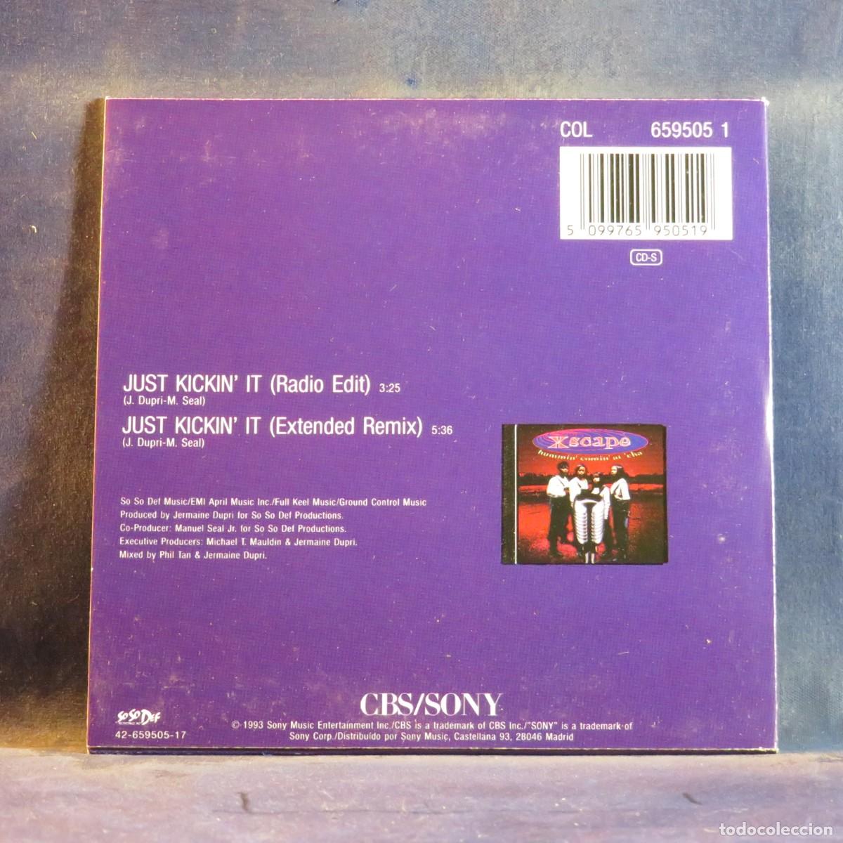 CDs de m&uacute;sica: XSCAPE &ndash; JUST KICKIN IT - CART&Oacute;N CD SINGLE - Foto 2