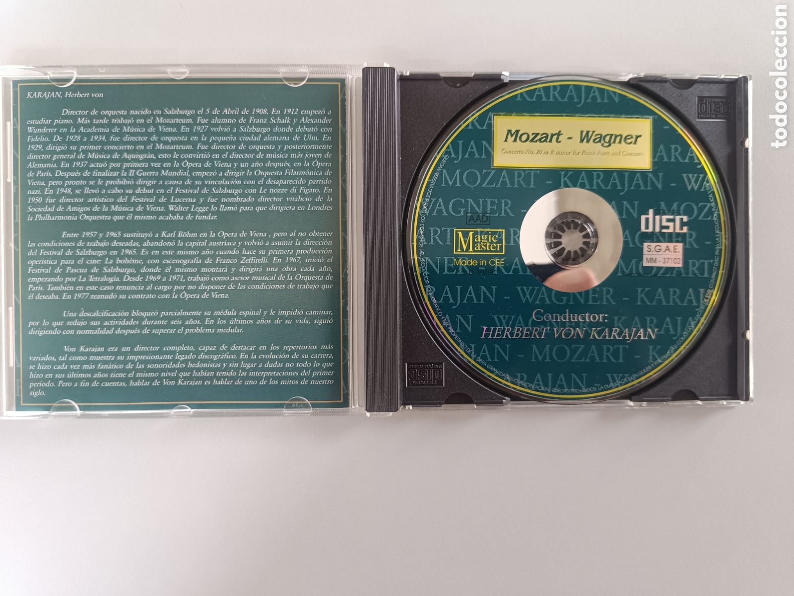 CDs de m&uacute;sica: Mozart Wagner. Karajan. Magic M&aacute;ster - Foto 3