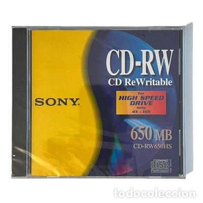 CDs de m&uacute;sica: Sony CD-RW 650MB- 4901780642830