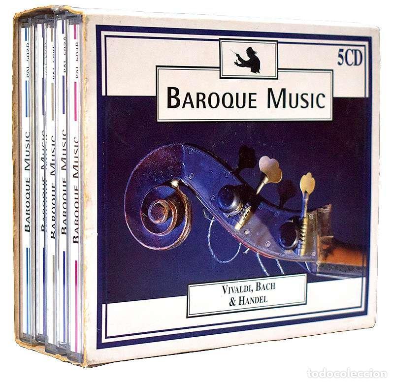 CDs de m&uacute;sica: Vivaldi, Bach, Handel - Baroque Music. 5 x CD