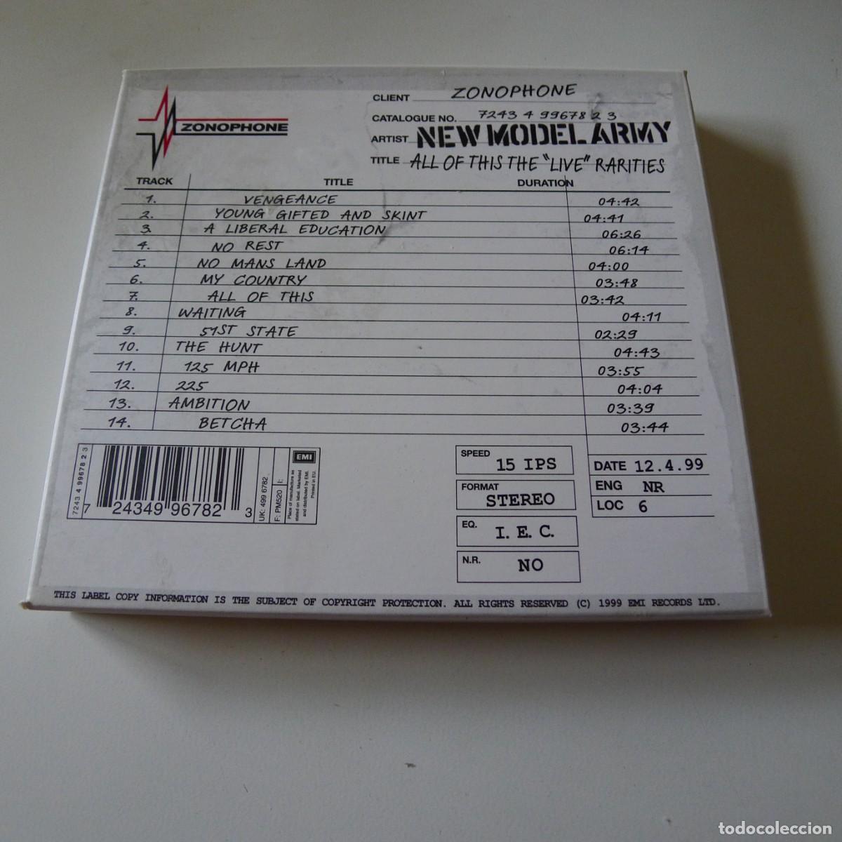 CDs de m&uacute;sica: New Model Army - All Of This: The Live Rarities - CD edici&oacute;n en caja de cart&oacute;n. edicion UK