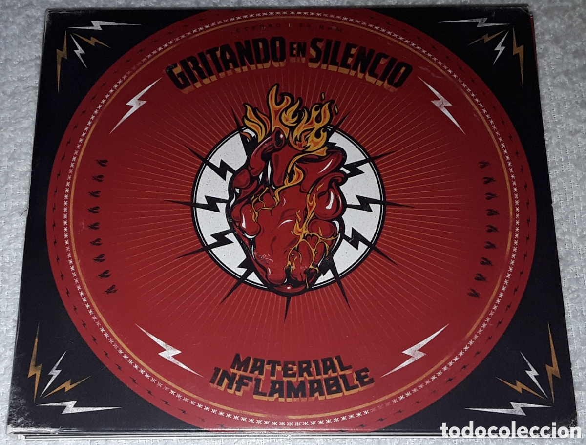 CDs de m&uacute;sica: CD - GRITANDO EN SILENCIO - MATERIAL INFLAMABLE - DIGIPACK - Foto 1