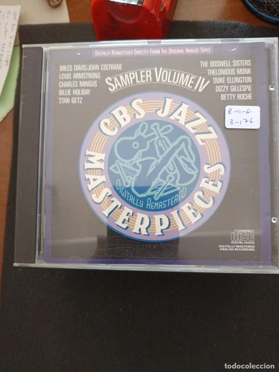 CDs de m&uacute;sica: CBS JAZZ MASTERPIECES. SAMPLER VOLUME IV