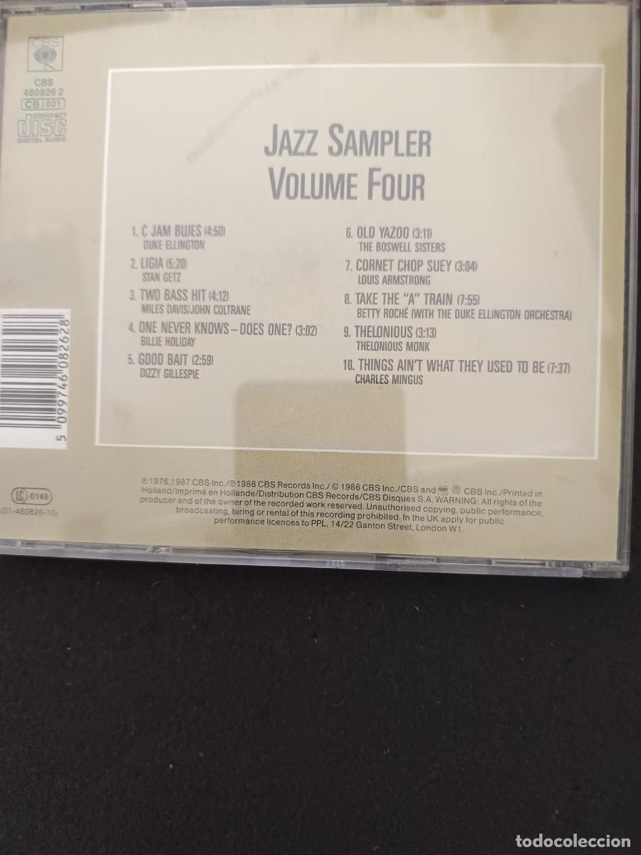 CDs de m&uacute;sica: CBS JAZZ MASTERPIECES. SAMPLER VOLUME IV - Foto 2
