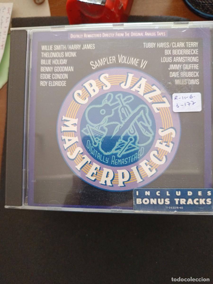 CDs de m&uacute;sica: CBS JAZZ MASTERPIECES. SAMPLER VOLUME VI