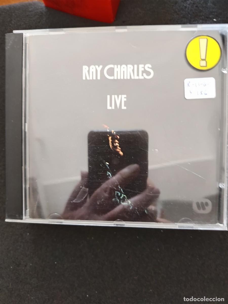 CDs de m&uacute;sica: RAY CHARLES LIVE (CAJA ROTA, VER FOTO)