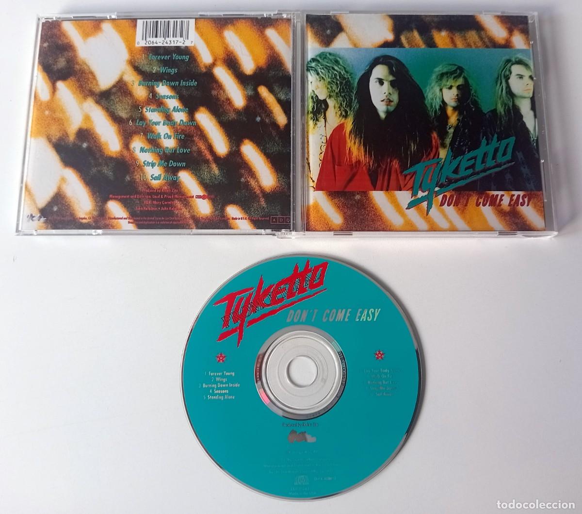 CDs de m&uacute;sica: CD TYKETTO - DON&acute;T COME EASY - Foto 2