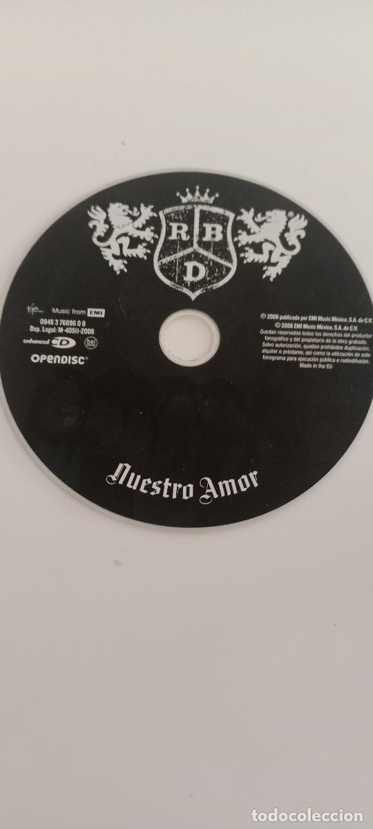 CDs de m&uacute;sica: RBD REBELDE NUESTRO AMOR CD SUELTO SIN CARATULA EL DE FOTO C-PVY