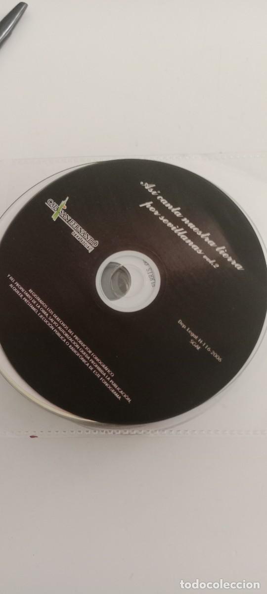 CDs de m&uacute;sica: ASI CANTA NUESTRA TIERRA POR SEVILLANAS VOL 2 CD SUELTO SIN CARATULA EL DE FOTO C-PVY