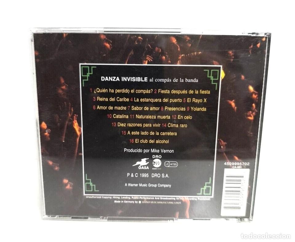 CDs de m&uacute;sica: DANZA INVISIBLE CD AL COMPAS DE LA BANDA CD 1995 Env&iacute;o Certificado Regular Estado - Foto 3