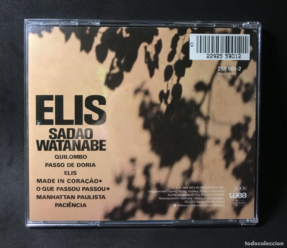 CDs de m&uacute;sica: Sadao Watanabe &ndash; Elis - CD - Elektra - Foto 2