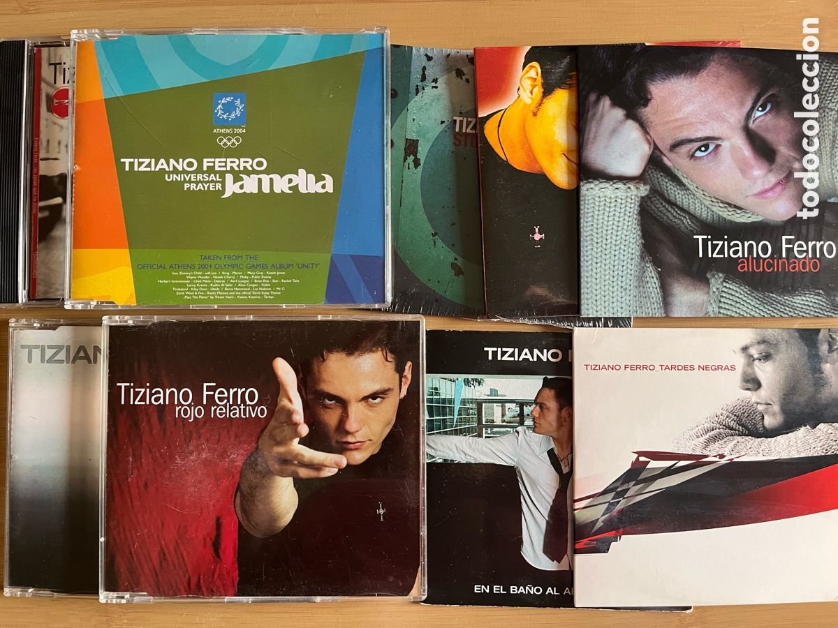 CDs de m&uacute;sica: TIZIANO FERRO. Stop, olvidate. Jamelia. Las cosas que no dices. Perverso. Perdona......(9 cd single)