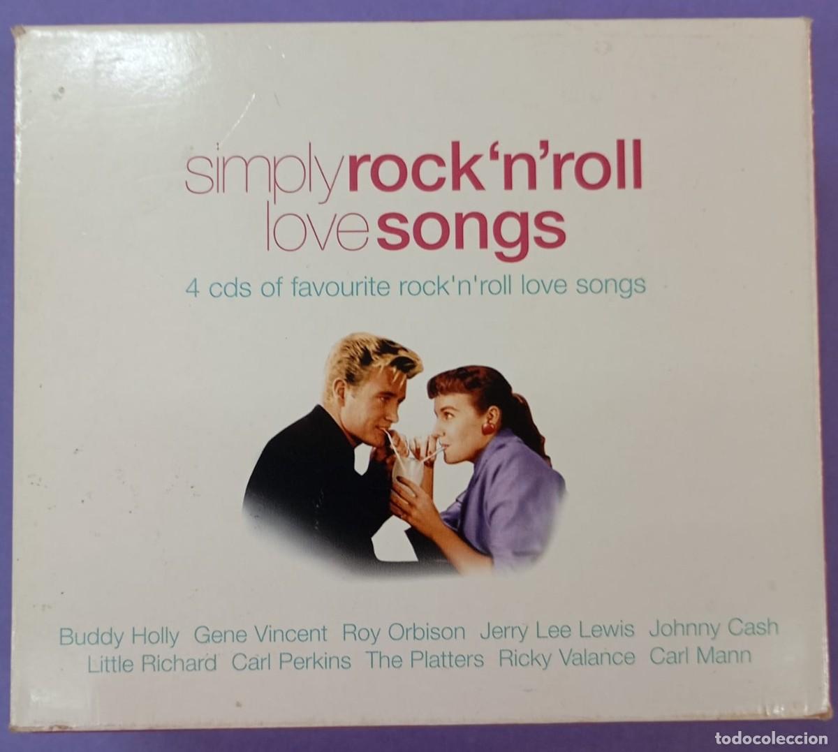 Music CDs: SIMPLY ROCK 'N' ROLL LOVE SONGS - 4 CD