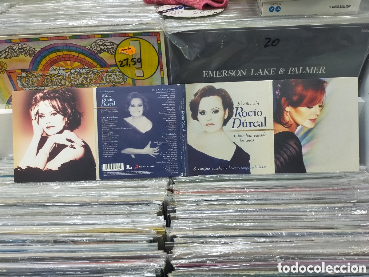 CDs de m&uacute;sica: 10 a&ntilde;os sin roc&iacute;o Durcal 3 cd's 2016