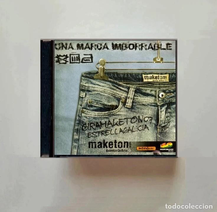 CDs de m&uacute;sica: GIRA MAKETON. UNA MARCA IMBORRABLE. ESTRELLA GALICIA. 40 PRINCIPALES. VIGO.