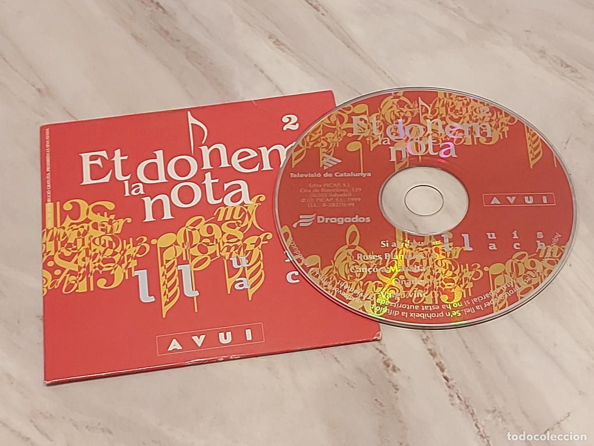CD de M&uacute;sica: LLU&Iacute;S LLACH / ET DONEM LA NOTA 2 / CD-DIARI AVUI / 5 TEMAS / DE LUJO