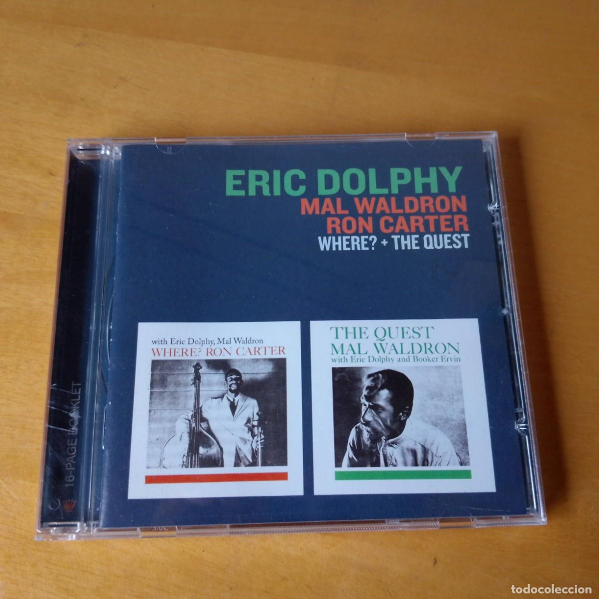 CDs de m&uacute;sica: Eric Dolphy. Mal Waldron and Ron Carter. Where? + The quest. CD 2012 - Foto 1