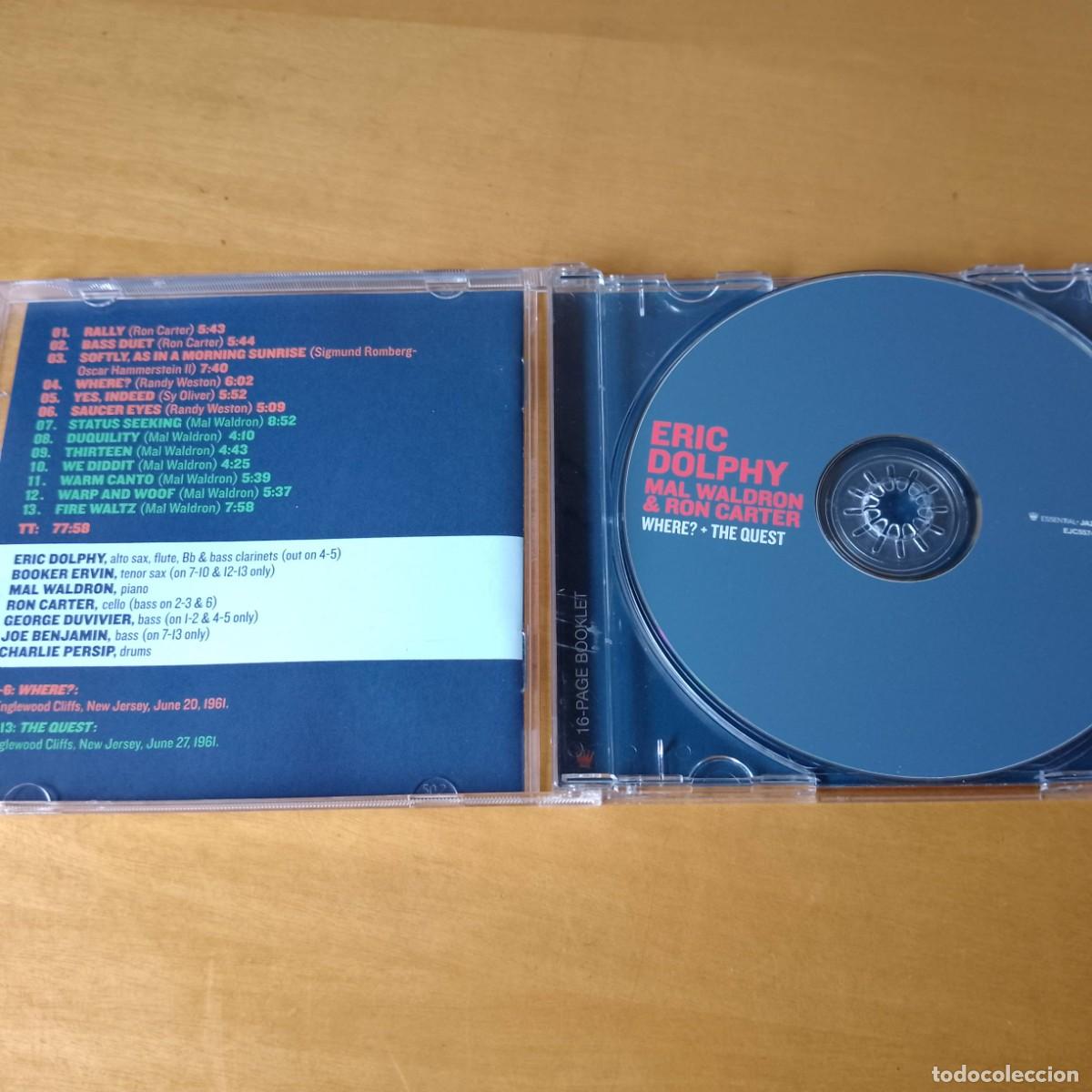 CDs de m&uacute;sica: Eric Dolphy. Mal Waldron and Ron Carter. Where? + The quest. CD 2012 - Foto 3