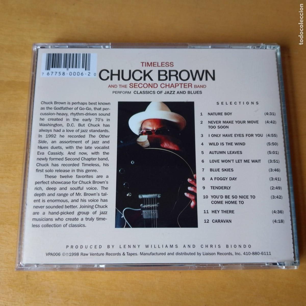 CDs de m&uacute;sica: Chuck Brown And Second Chapter Band. Timeless. CD 1998 - Foto 2