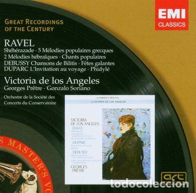 CDs de m&uacute;sica: Victoria de los Angeles performs Ravel, Debussy & Duparc- 0094634582124