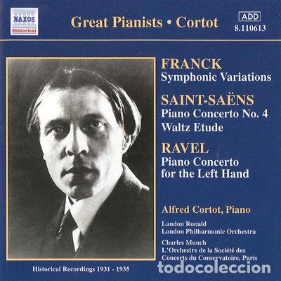 CDs de m&uacute;sica: Alfred Cortot: Franck, Saint-Sa&euml;ns, Ravel- 0636943161326