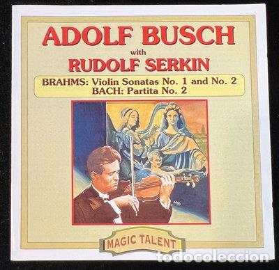 CDs de m&uacute;sica: Brahms: Violin Sonatas No. 1 & 2; Bach: Partita No. 2- 8004883480265