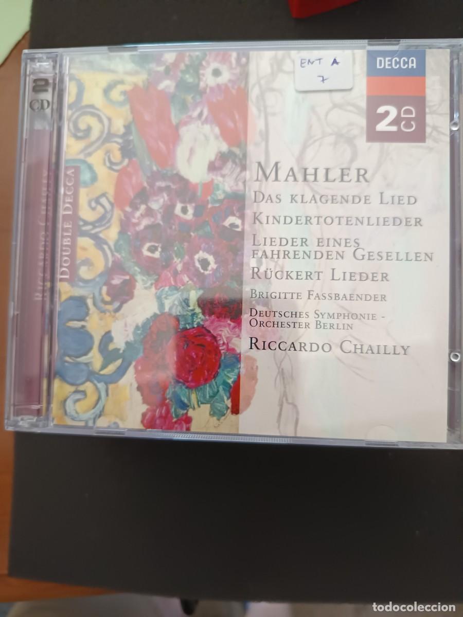 CDs de m&uacute;sica: 2 CD. MAHLER: DAS KLAGENDE LIED / KINBDERTOTENLIEDER / LIEDER EINES FAHRENDEN GESELLEN / R&Uuml;CKERT LIE