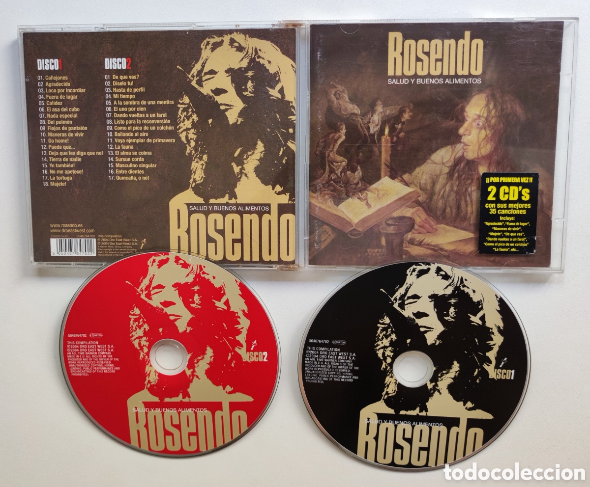 CDs de m&uacute;sica: DOBLE CD - ROSENDO / SALUD Y BUENOS ALIMENTOS - 2004 DRO EAST WEST / DIFICIL EDICION