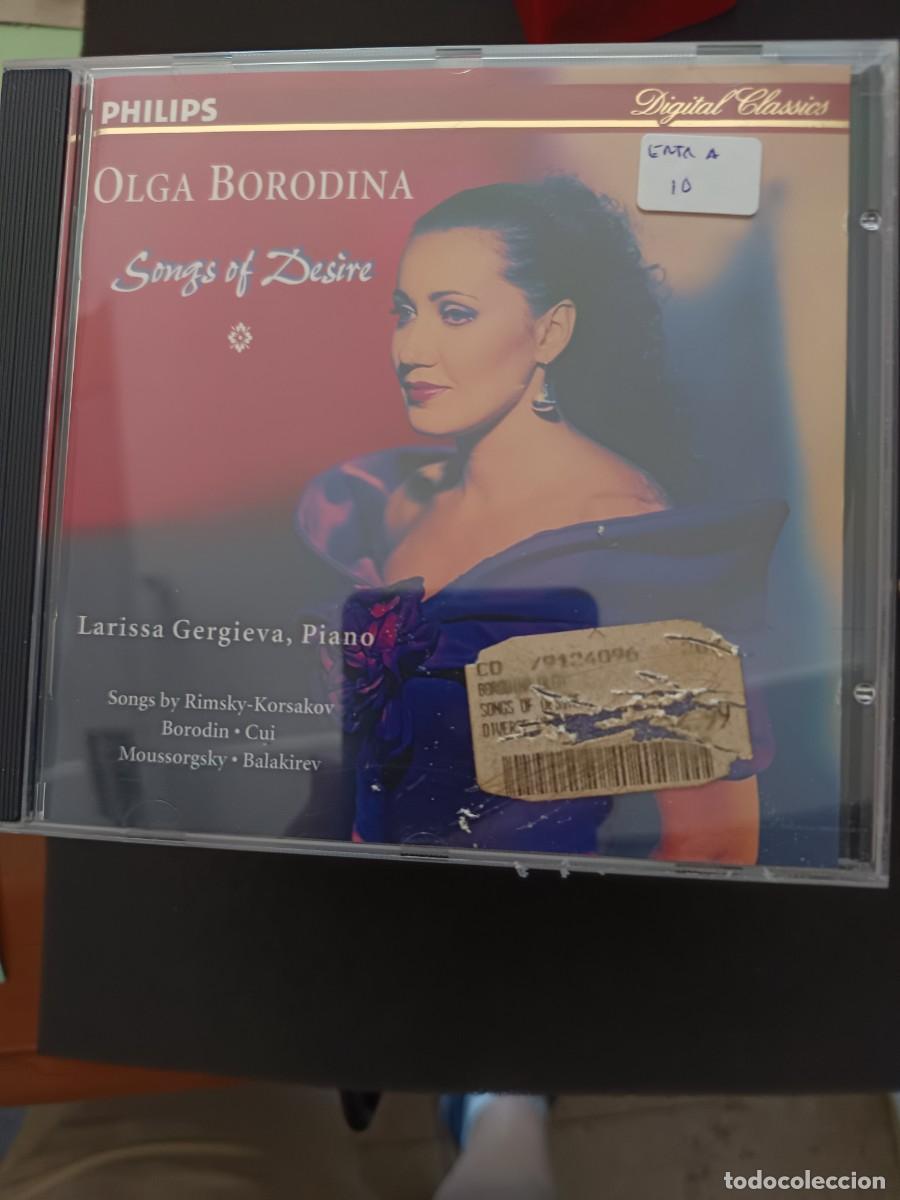 CDs de m&uacute;sica: OLGA BORODINA. SONGS OF DESIRE. PIANO: LARISSA GERGIEVA