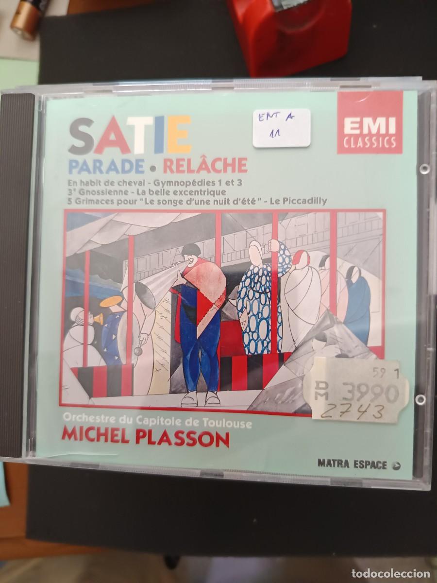 CDs de m&uacute;sica: SATIE. PARADE / REL&Acirc;CHE.. DIR.: MICHEL PLASSON. ORCHESTRE DU CAPITOLE DE TOULOUSE