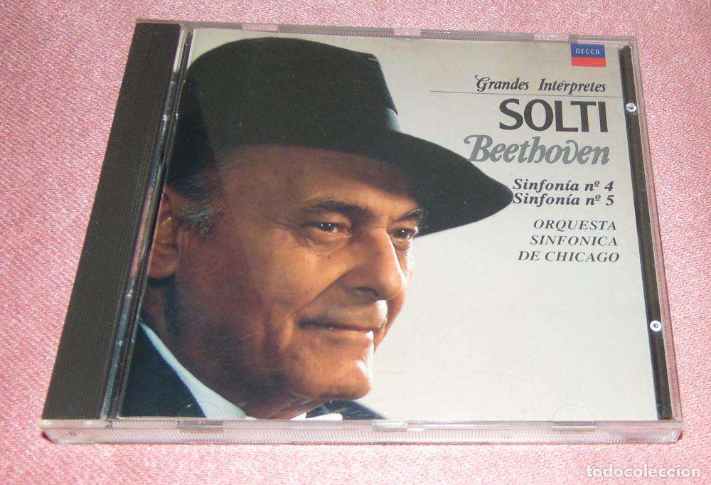 CDs de m&uacute;sica: SOLTI - BEETHOVEN - GRANDES INT&Eacute;RPRETES - SINFON&Iacute;A N&ordm; 4 Y 5&ordm; - ORQUESTA SINFONICA DE CHICAGO - CD