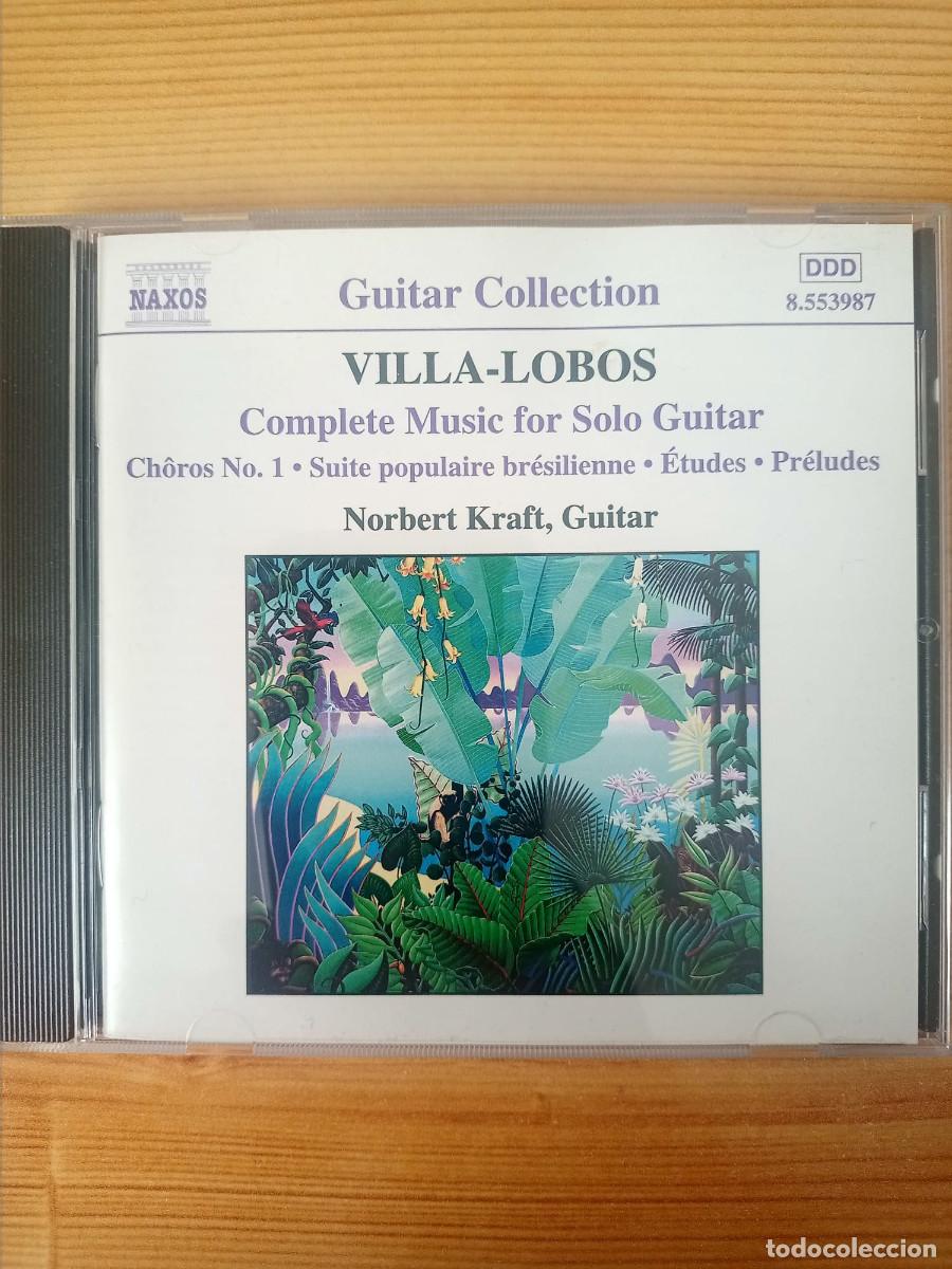 CDs de m&uacute;sica: Villa-Lobos: Complete Music for Solo Guitar &ndash; Norbert Kraft &ndash; CD Naxos 8.553987