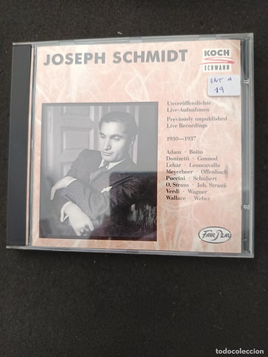 CDs de m&uacute;sica: JOSEPH SCHMIDT. UNVER&Ouml;FFENTLICHE LIVE-AUFNAHMEN. 1930-1937